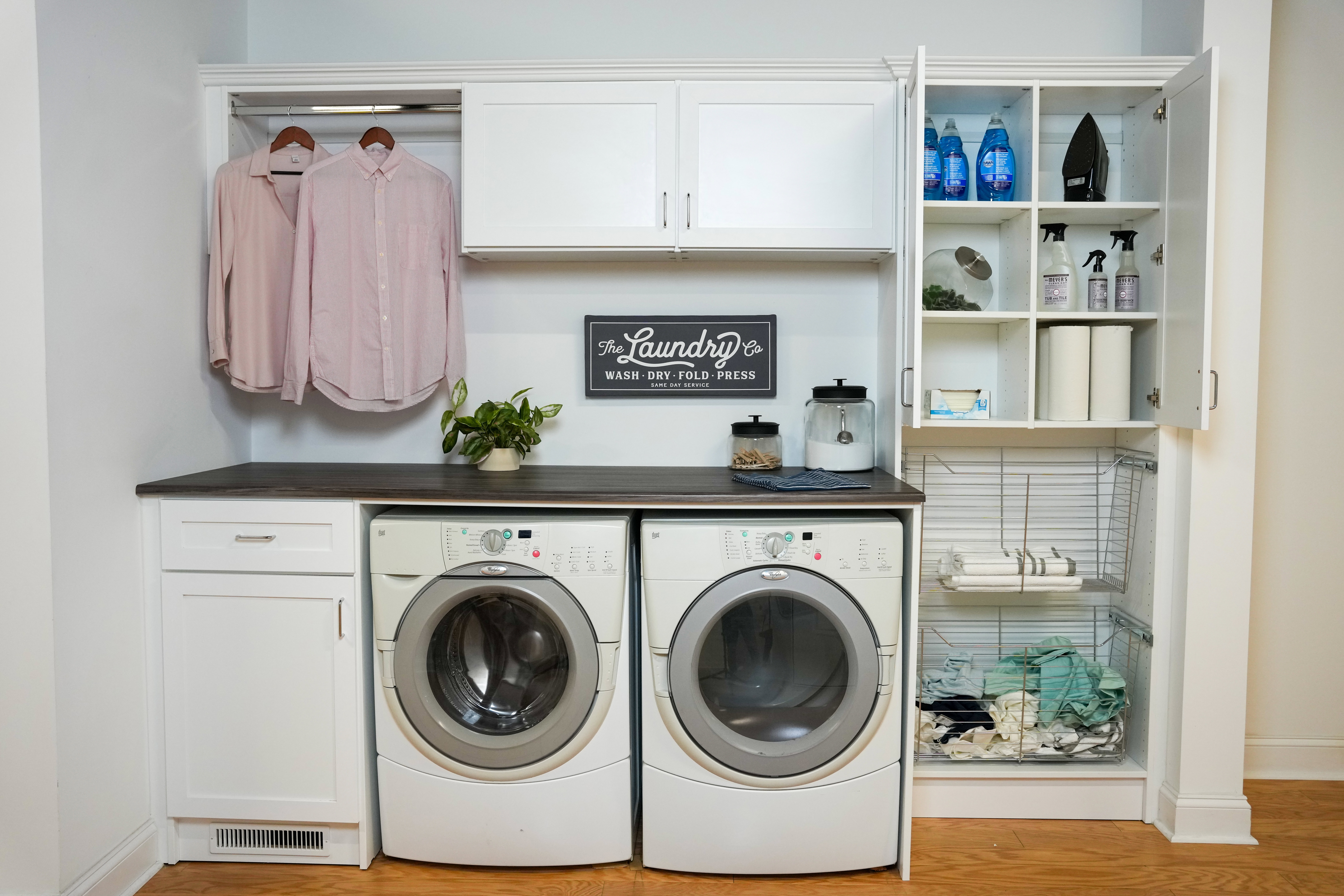 small laundry room