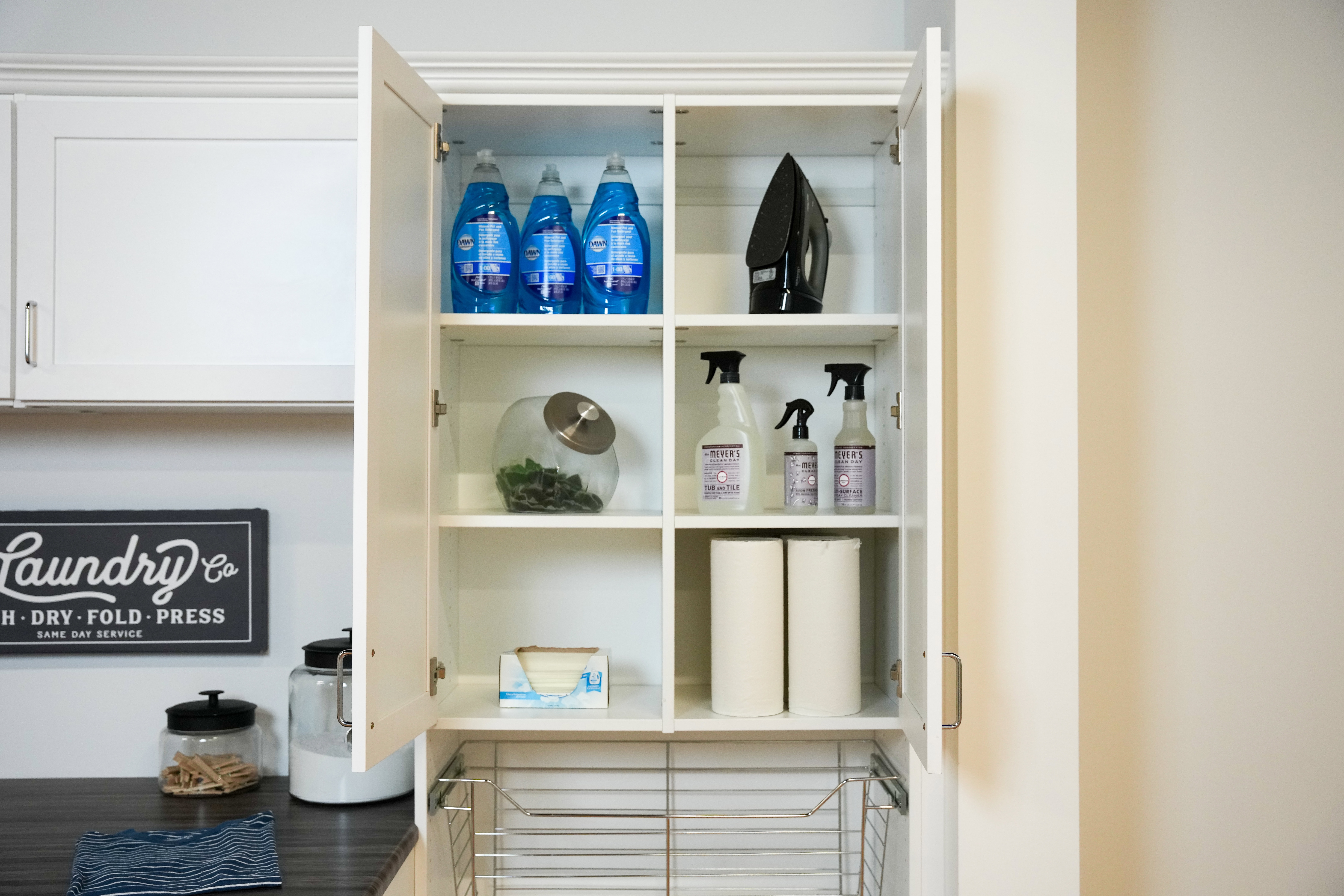 laundry room storage cabinet