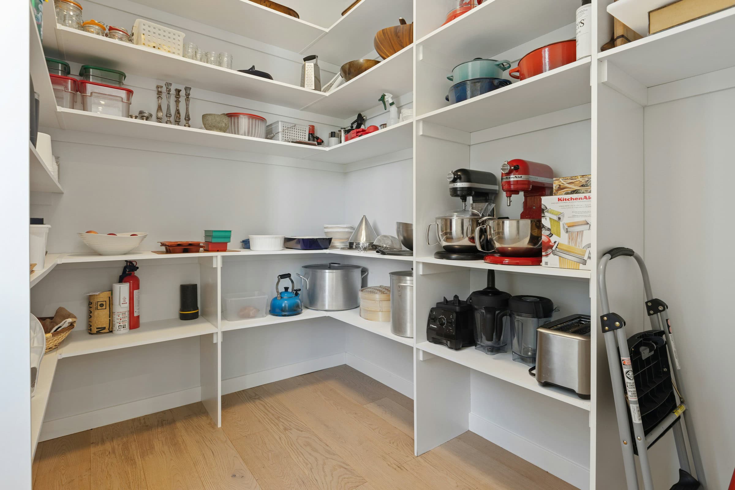 organized walk-in pantry