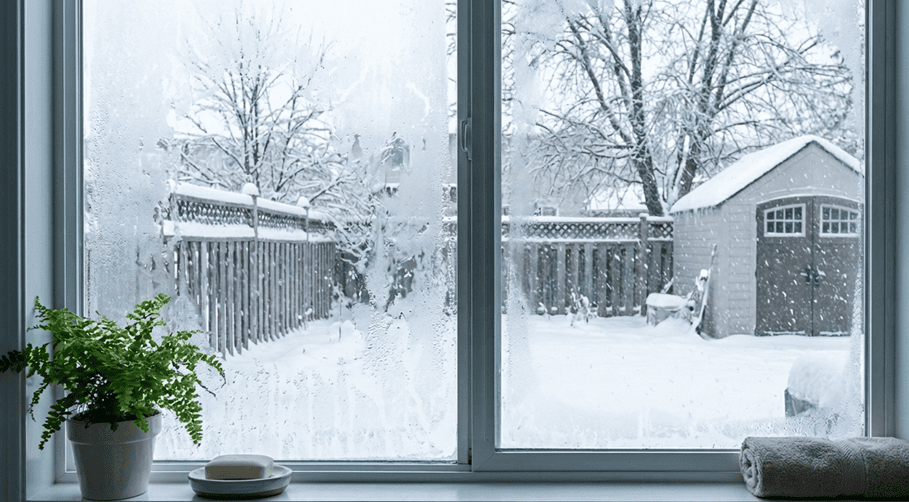 bathroom window winter